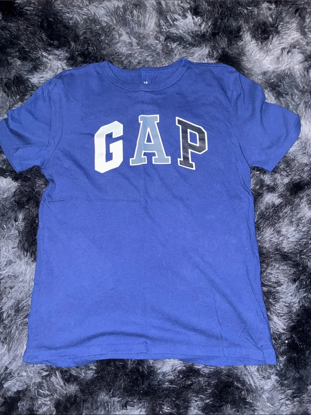 GAP Kids Short Sleeve Tees - Blue, Green & Multi Print patchwork lot of 3 XL